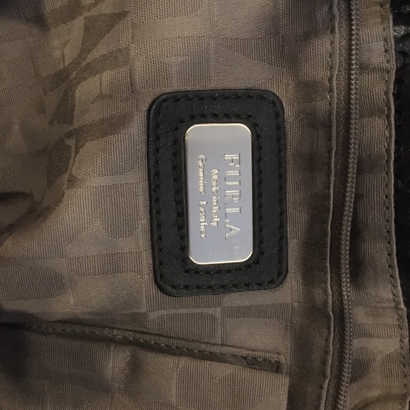 Brown leather Furla bag - Picture 3 of 7